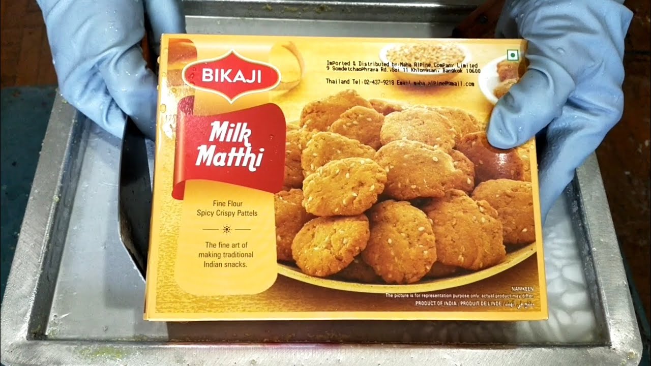 BIKAJI Milk Matthi Lemon Ice Cream Rolls Street Food ASMR | YUMMY FC