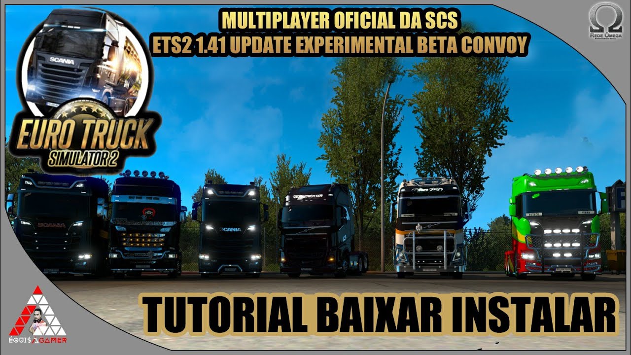Multiplayer Oficial da SCS | ETS2 1.41 Update Experimental Beta Convoy | Tutorial Baixar Instalar