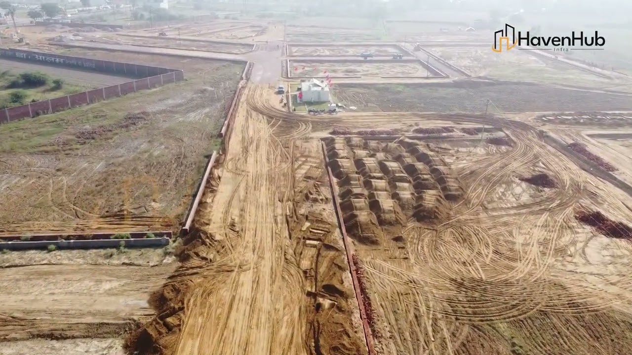 Golden City Jewar Drone Tour | ADA Approved Residential Plots Near Jewar Airport | HavenHub Infra