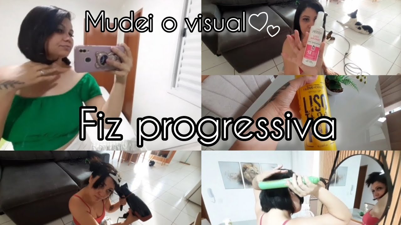 FIZ PROGRESSIVA EM CASA|mudei meu visual radicalmente 