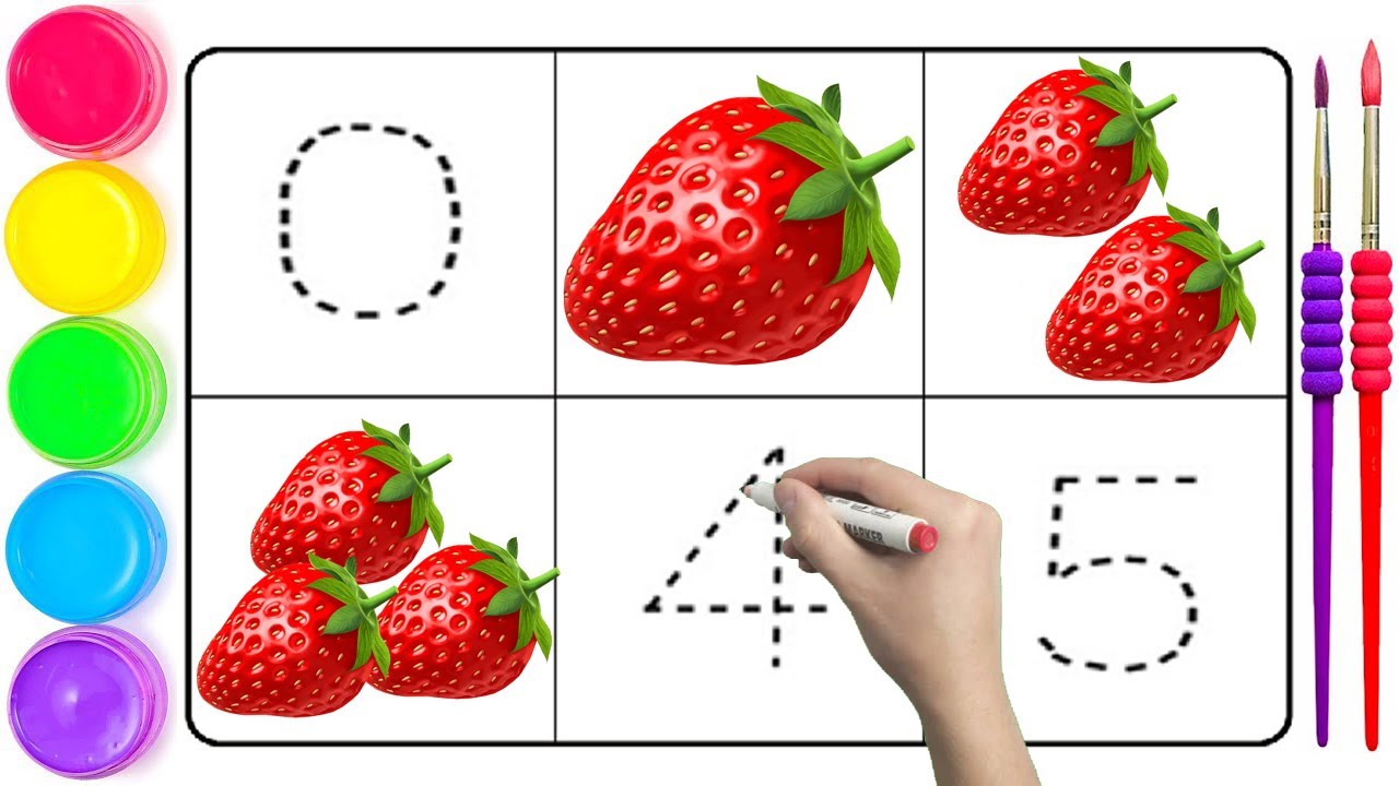 How to Read and Count Numbers 1 to 10 Easy for Kids and Beginners - Ks Art