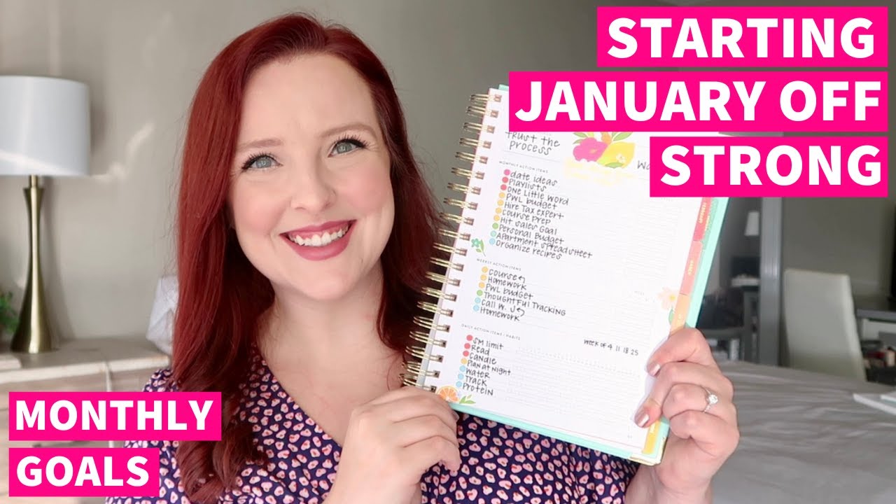 MONTHLY GOALS | POWER SHEETS CHECK IN | JANUARY 2021