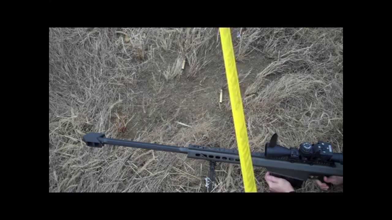 Barrett M82a1 50 bmg at 800 and 880 yards with Bors system