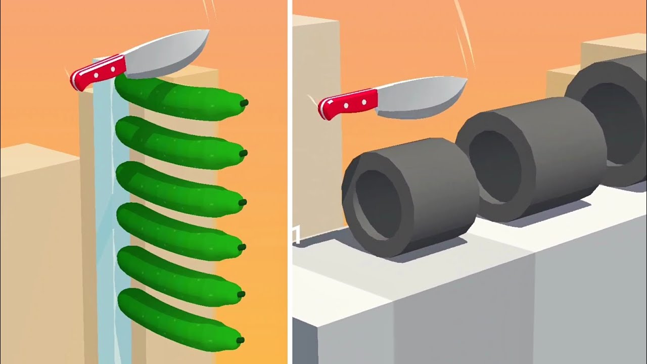 Slice It All Gameplay! Satisfying and Relaxing ASMR Slicing Video