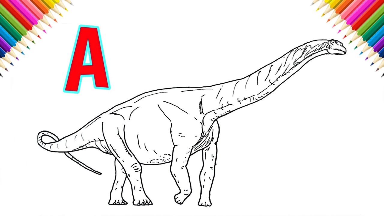 How to Draw Argentinosaurus | Step by Step | Drawing and Coloring