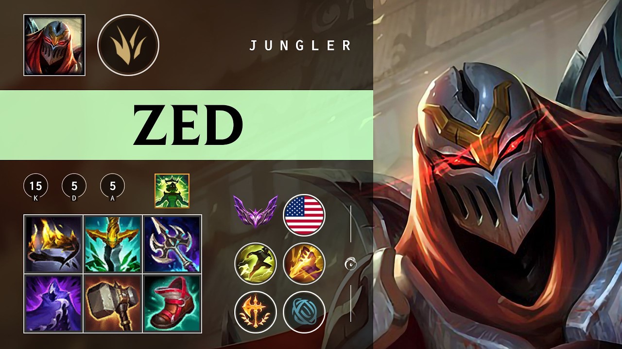Zed Jungle vs Nunu & Willump - NA Master Patch 26.03