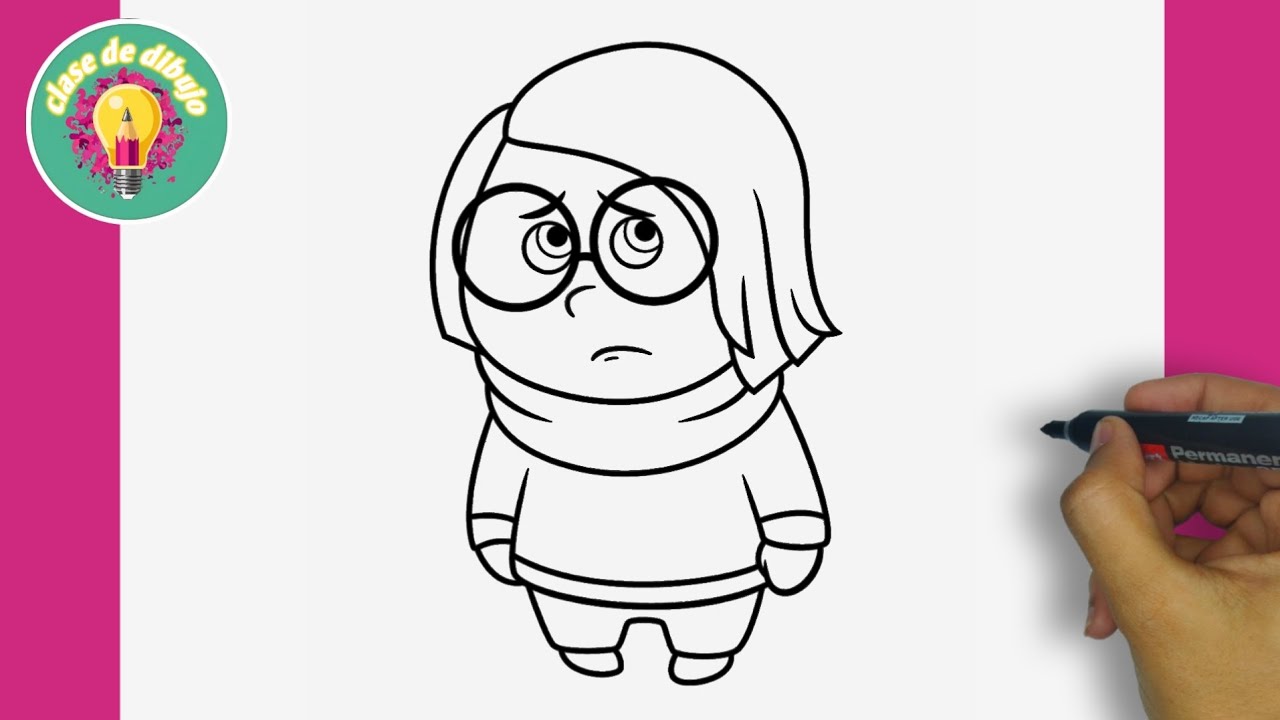 COMO DIBUJAR A TRISTEZA de INTENSAMENTE 2