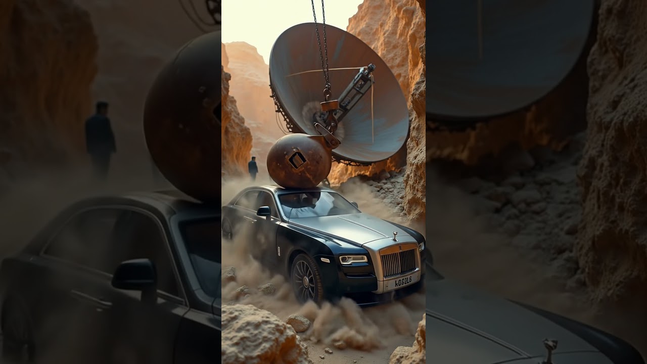 Destruction of the most luxurious car