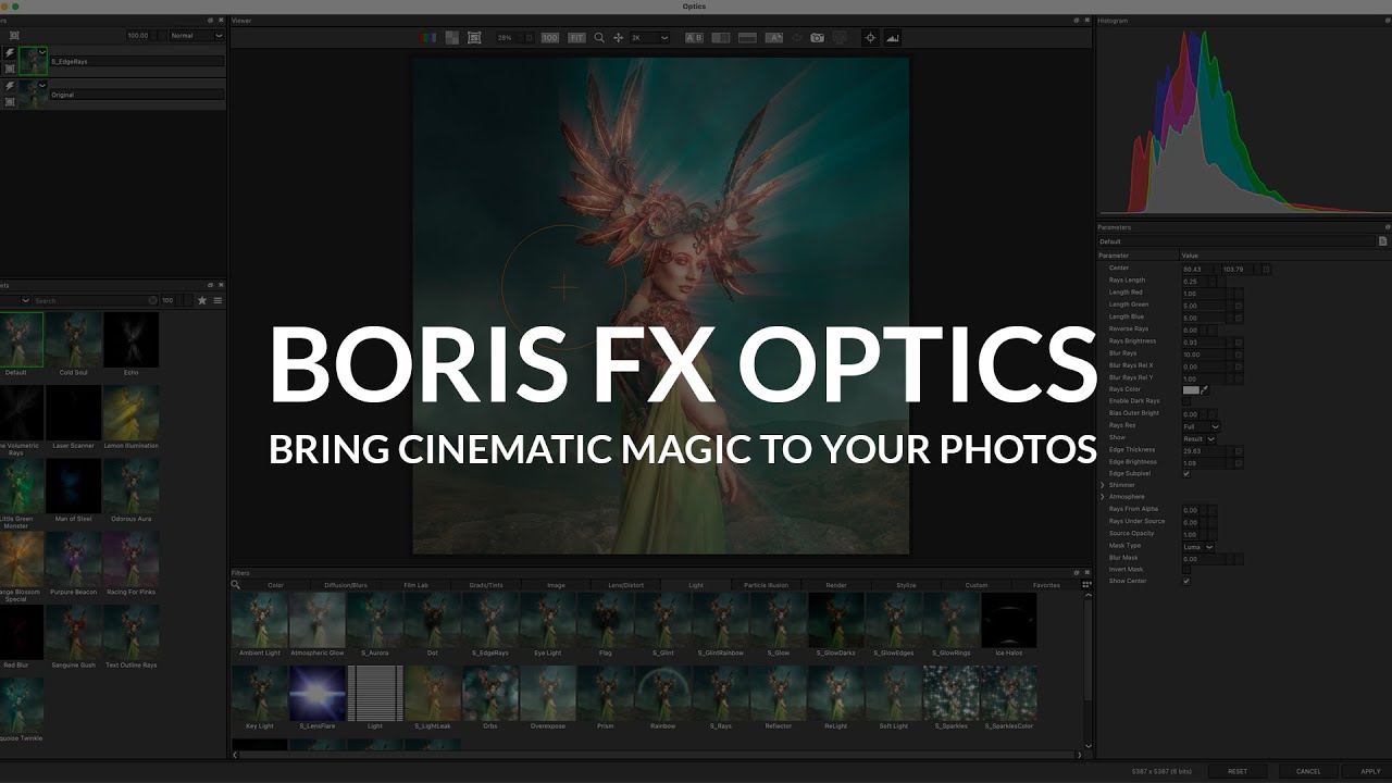 Adding Cinematic Magic to Photos using Optics from Boris FX