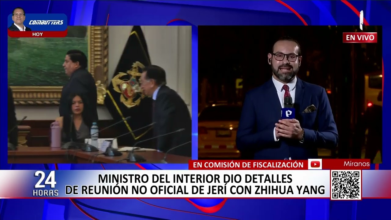 Ministro del Interior dio detalles de reunión no oficial de Jerí con Zhihua Yang
