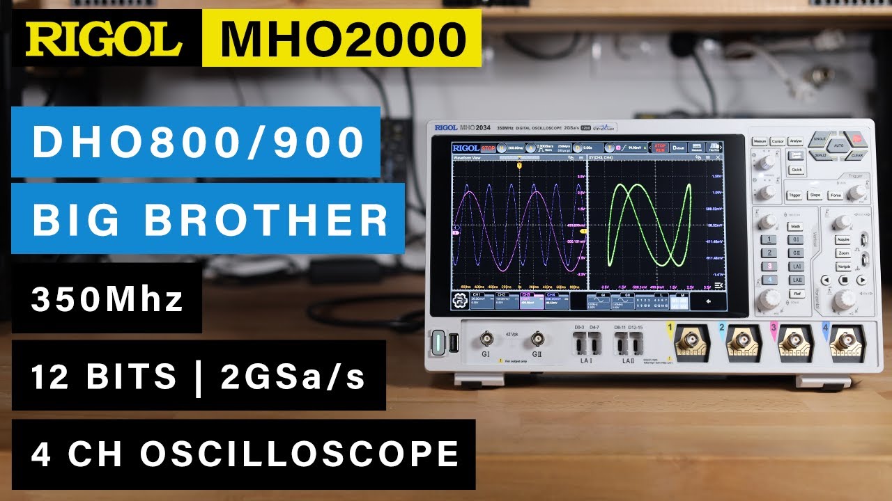 [BRAND NEW] Rigol MHO2000 Oscilloscope ⭐ 350Mhz 4CH, 2CH AWG, 16CH LA