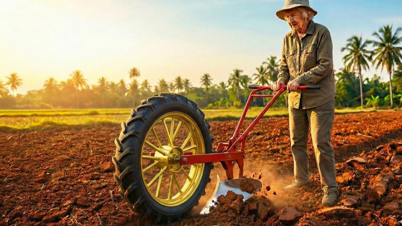 A 60-Year-Old Mechanic Shocks Everyone with a Lifetime Invention – Homemade Gardening Machine