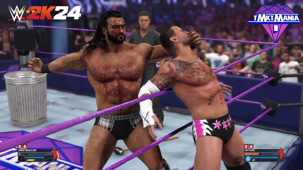 WWE 2K24 - CM Punk vs Drew McIntyre | Absolute WAR