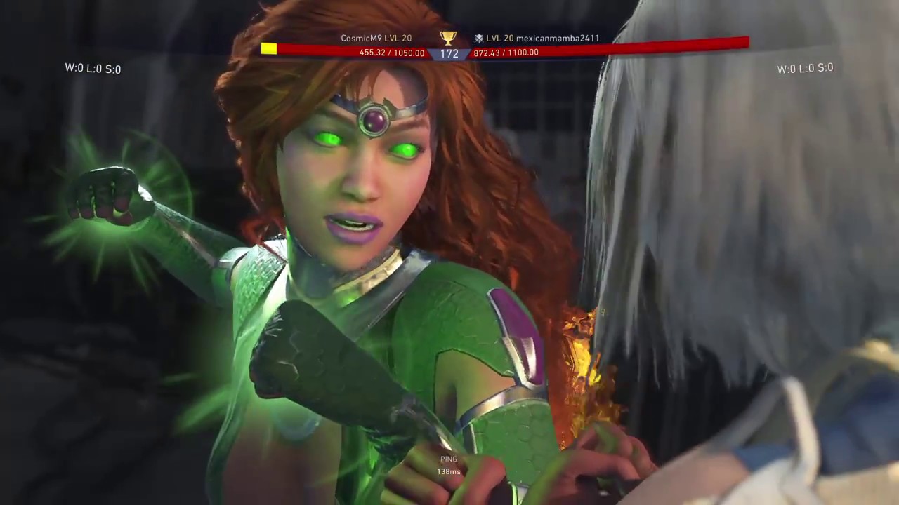 Injustice 2 Starfire VS Supergirl