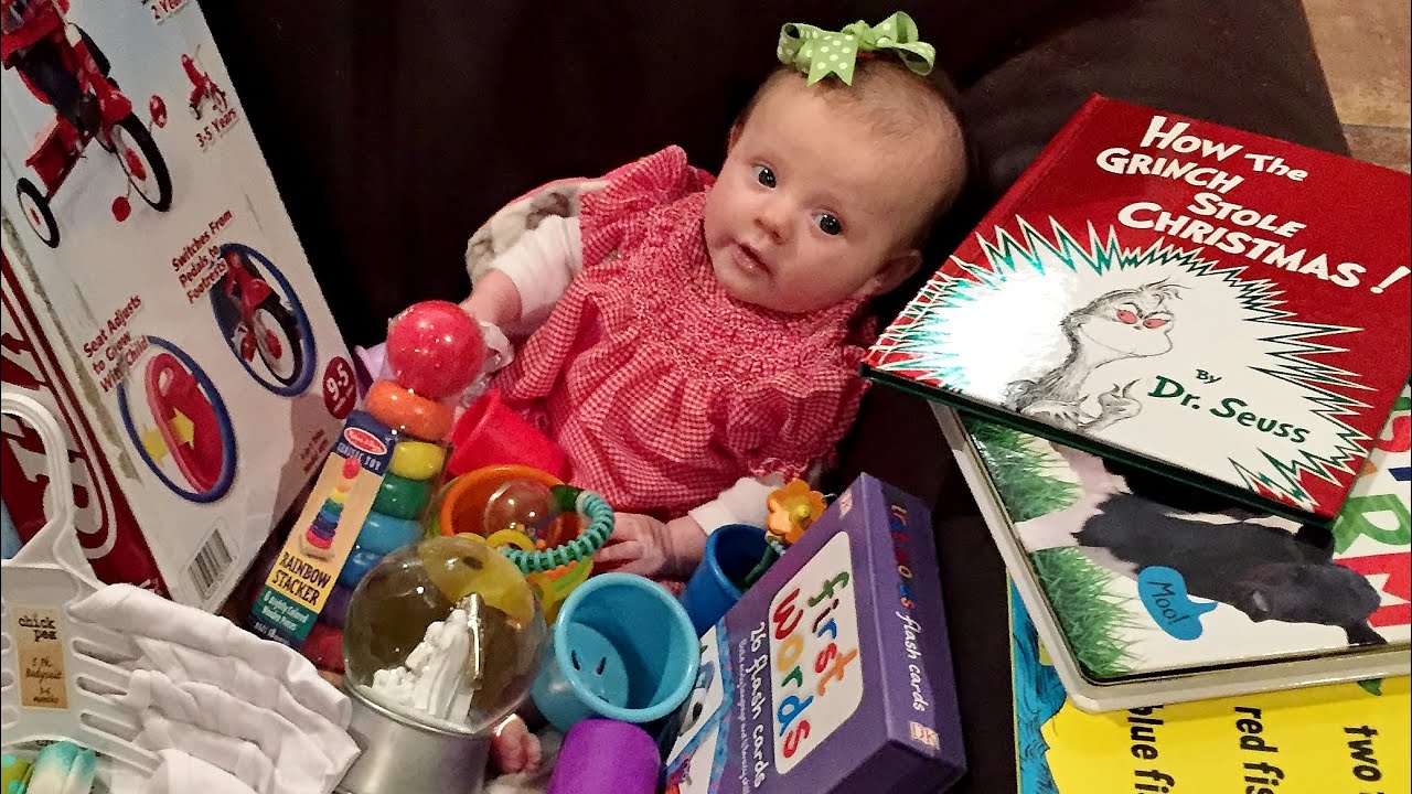 BABY COVERED IN CHRISTMAS!
