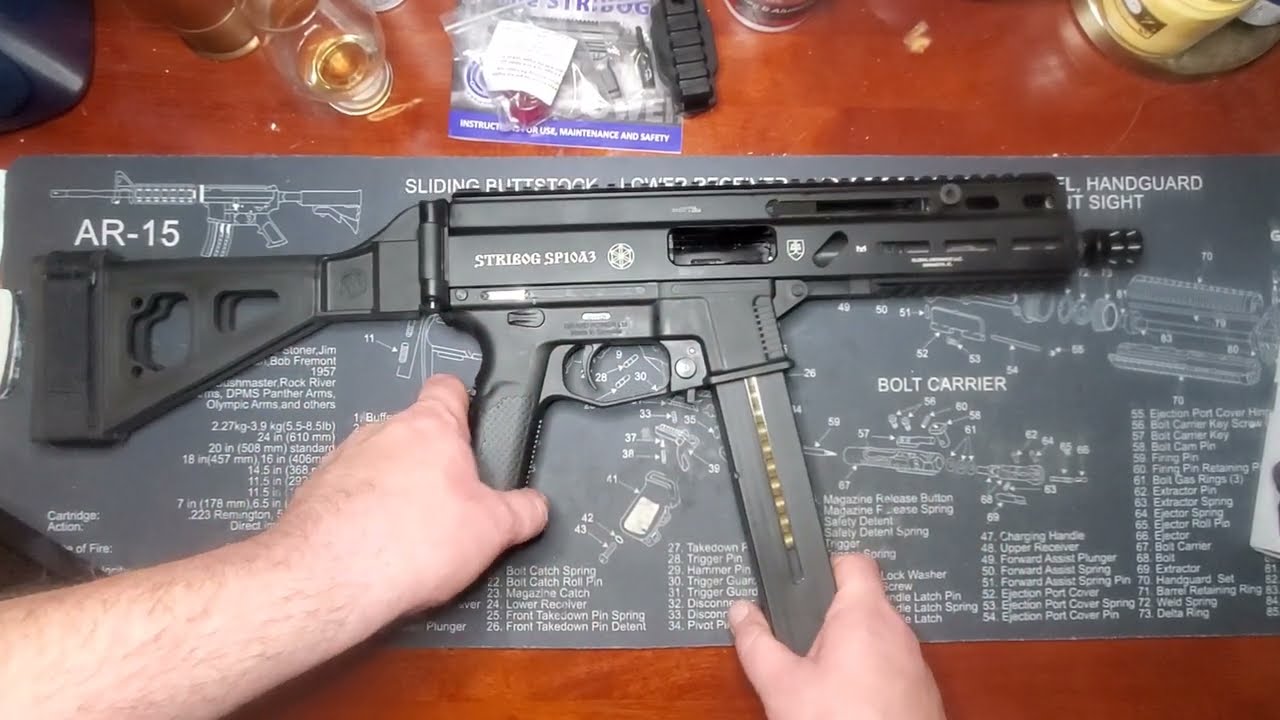 Grand Power Stribog SP10A3 unboxing and table top review.