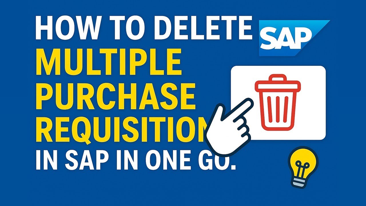 🔥 «Как удалить несколько заявок на закупку в SAP одним движением! 💡#SAP #SAPMM #SAPTips #SAPTraining