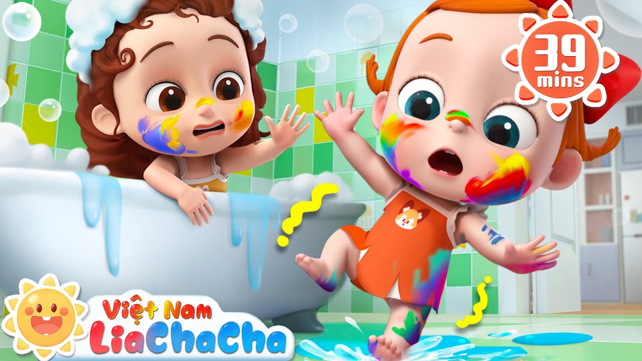🫧 Đi tắm rất là vui 🛁 Lia và ChaCha đi tắm an toàn | LiaChaCha - Ca Nhạc Thiếu Nhi Việt Nam