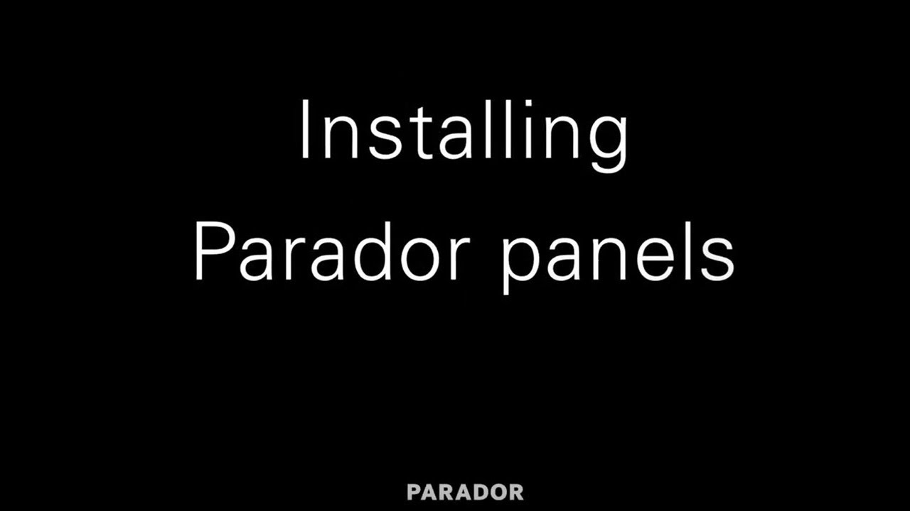 Installing Parador panels