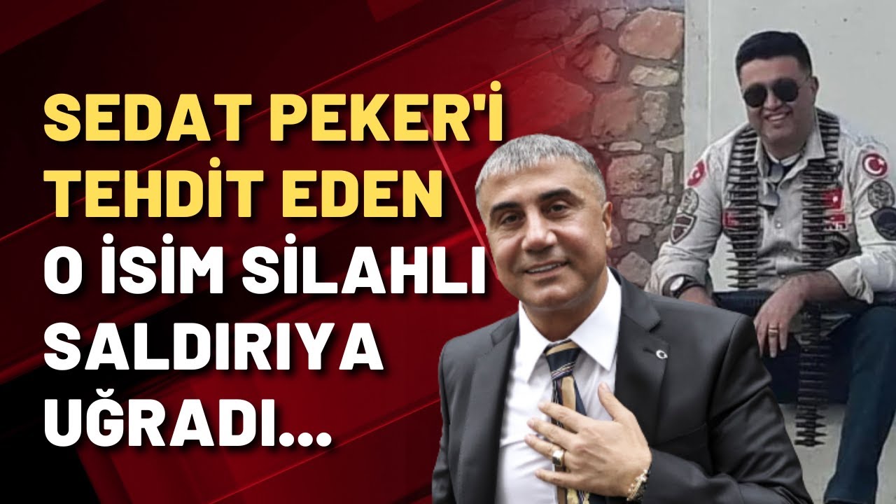 Sedat Peker'i tehdit eden o isim vuruldu