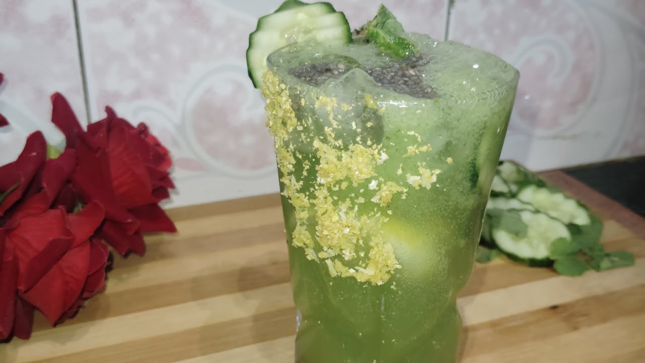 Refreshing cucumber mojito 🧊🥤for summer|summer special drin recipe| easy to make|the fresh cooking