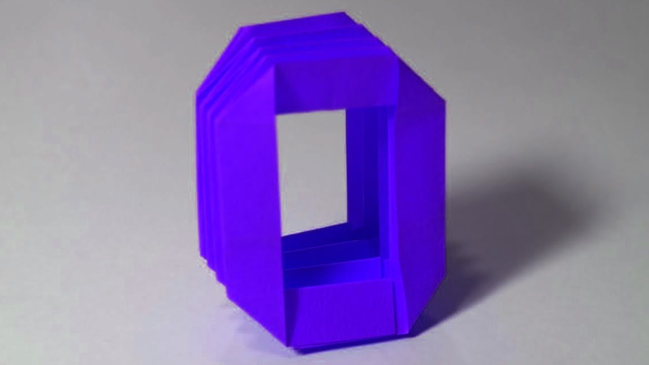 How to make an origami letter 'O'