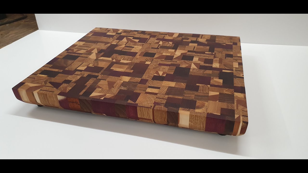 chaos cutting board from endgrain off cuts