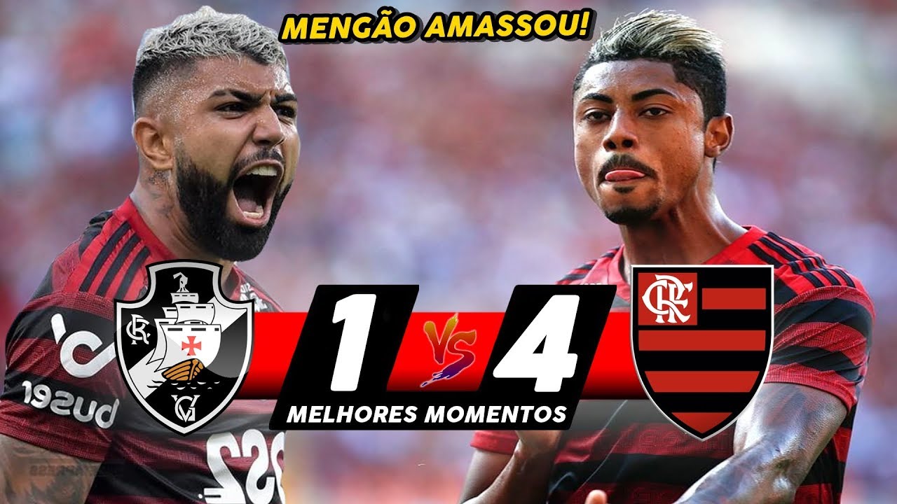 FLAMENGO 4 x 1 VASCO  Gols e  Melhores Momentos (HD)  BRASILEIRÃO 17/08/2019