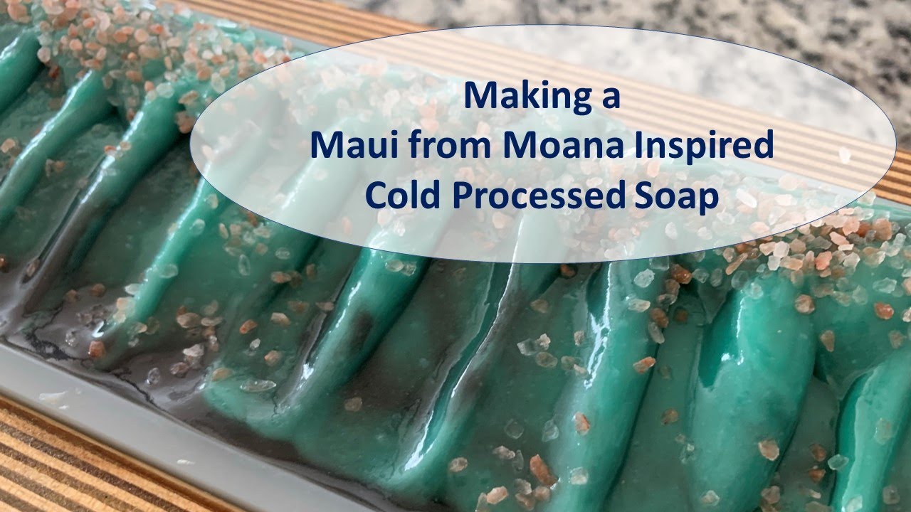 Making a Maui from Disney's Moana Inspired Cold Process Soap | Disney Dude's Soap Series