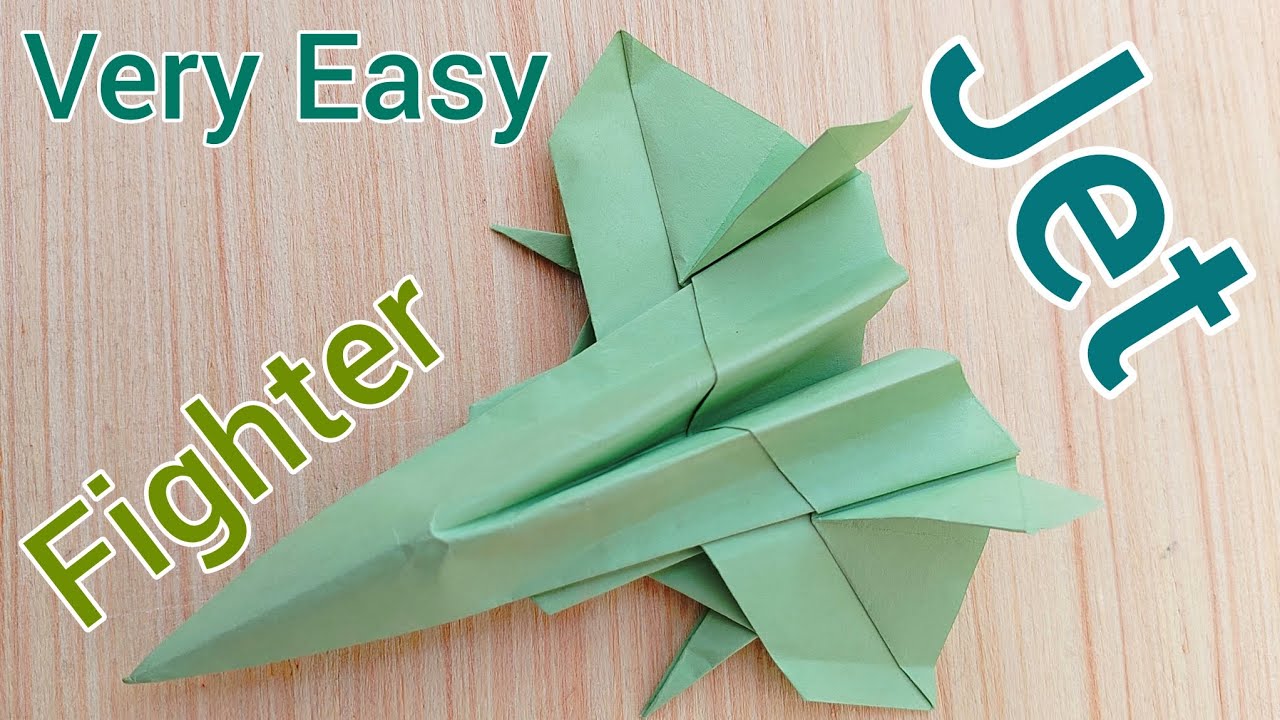 How to make a Paper Fighter Jet (Very Easy) - Step by Step✈️ #paperplane #diy #howtomake 