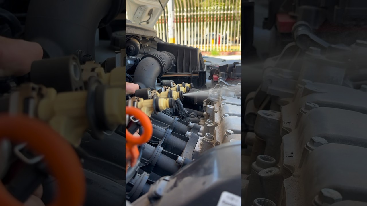 As&iacute; falla un inyector tapado #mecanica #autos #tallermecanico p0300
