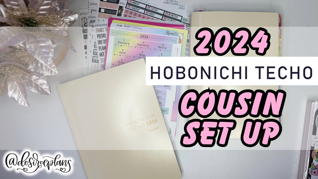 NEW! HOBONICHI COUSIN SET UP | 2024 PLANNER | ALL THE STICKERS!