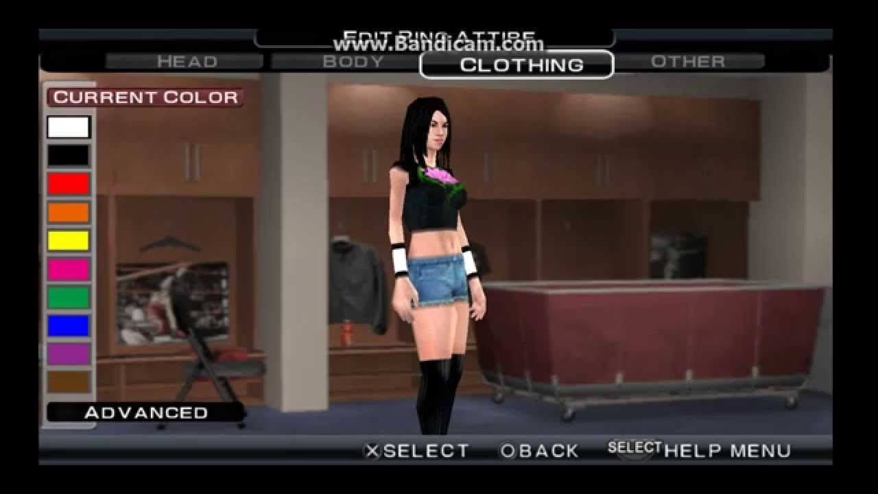 WWE SVR 11 PSP Aj Lee Caw