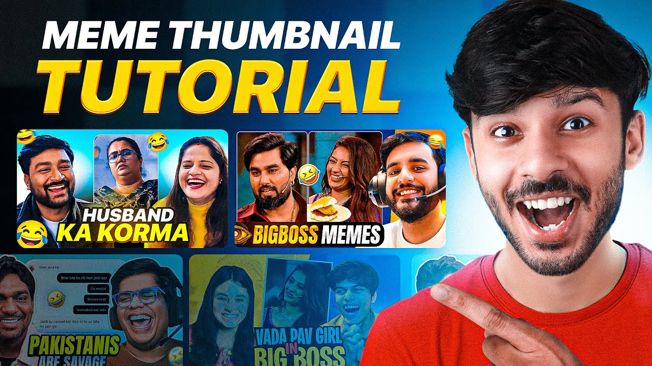 Meme Review Thumbnail Tutorial - Photoshop