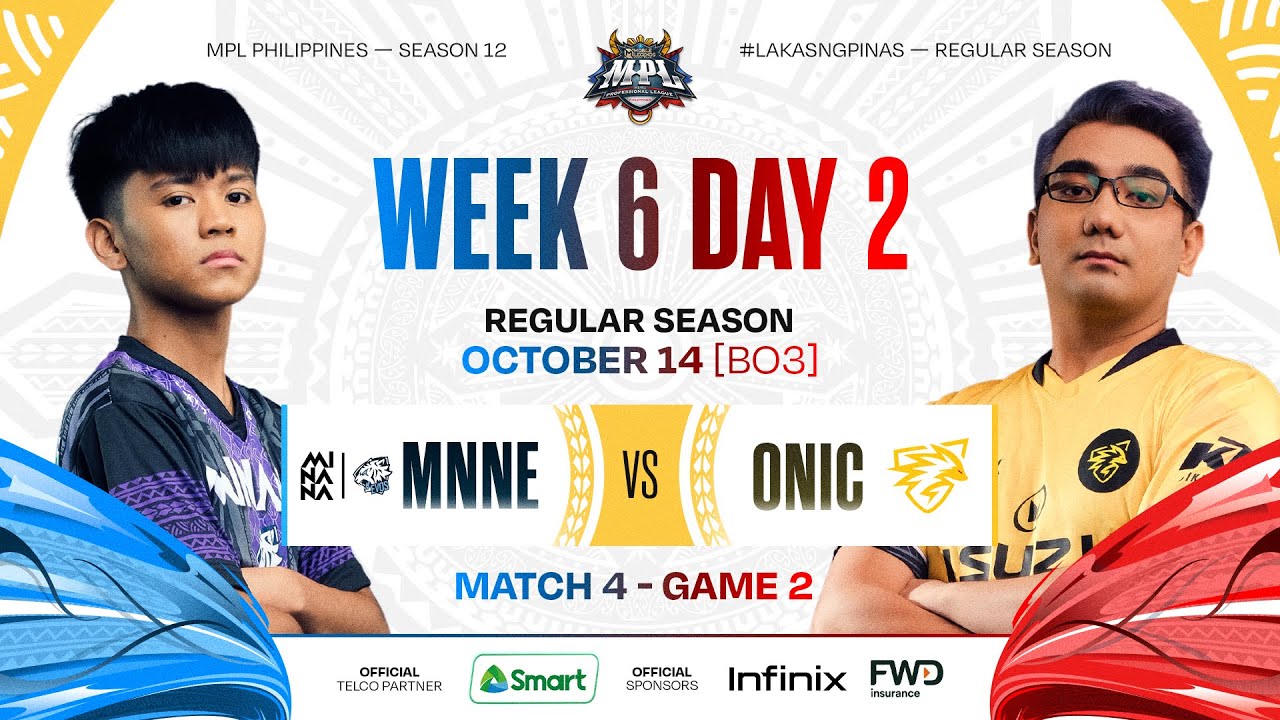 MPL PH S12 - W6D2 - MNNE vs ONIC - GAME 2