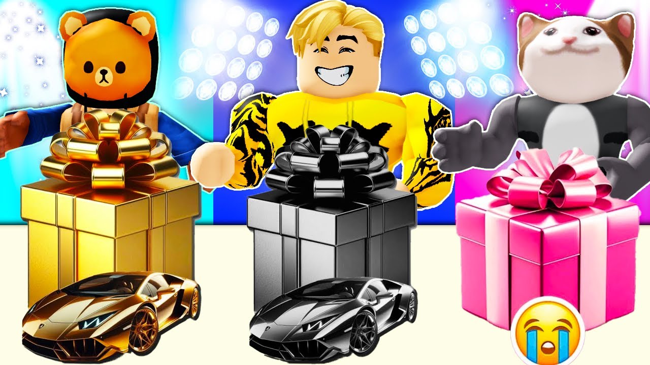 فيلم روبلوكس : بعد ما اتحمصت صحابى قرروا يفرحونى بتحدى الهدايا المجنون💗 ولكن الحقيقة انهم جلدونى 😭💔