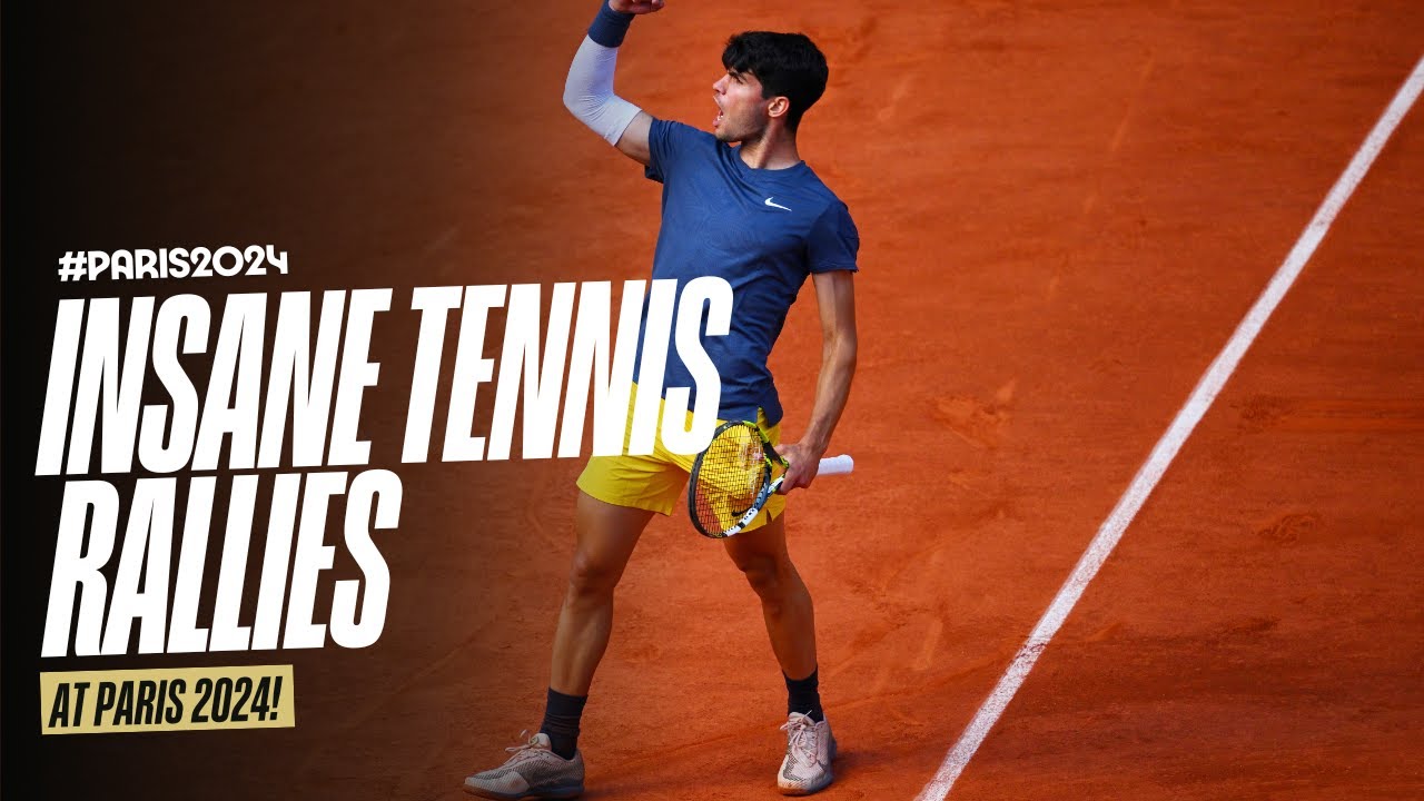 Insane tennis rallies at #Paris2024 🎾