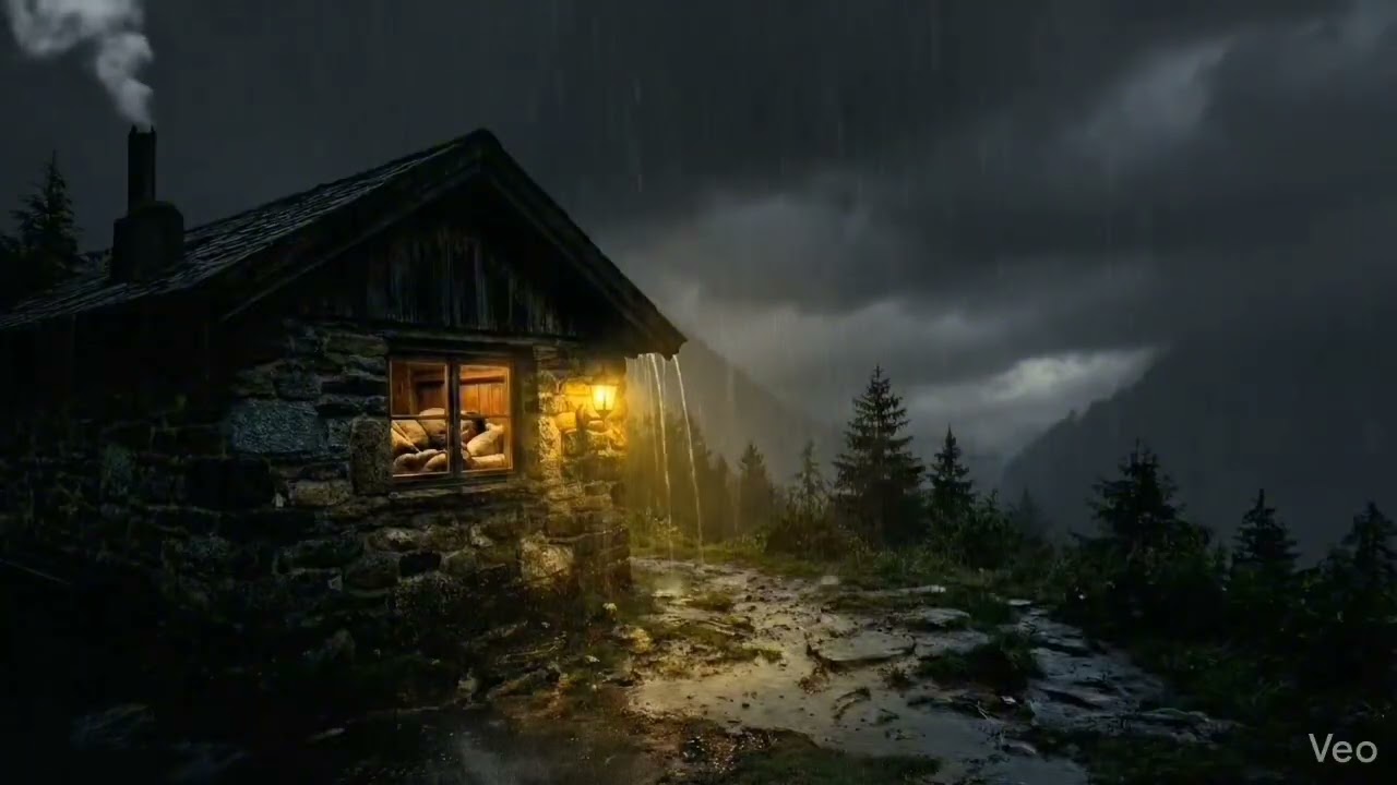 Dark Night Drizzle Rain 🌧️ Ultra Realistic Rain Sounds for Deep Sleep, Relaxation & Focus
