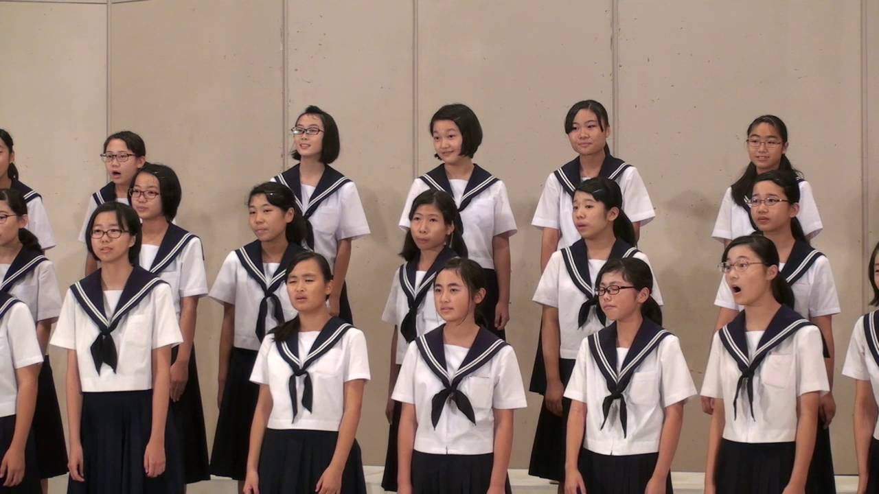 名古屋市立豊正中学校　女声合唱とピアノのために　ｅｙｅの中に愛　作詞：大越桂　作曲：佐井孝彰
