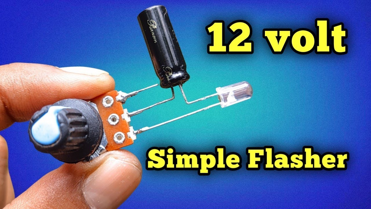 Cara Membuat Lampu Kedip 12v ( simple led flip flop 12v )