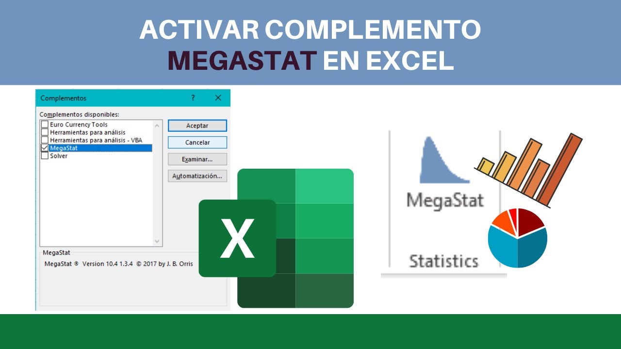 Cómo ACTIVAR el COMPLEMENTO MEGASTAT en Excel (NUEVO 2021)