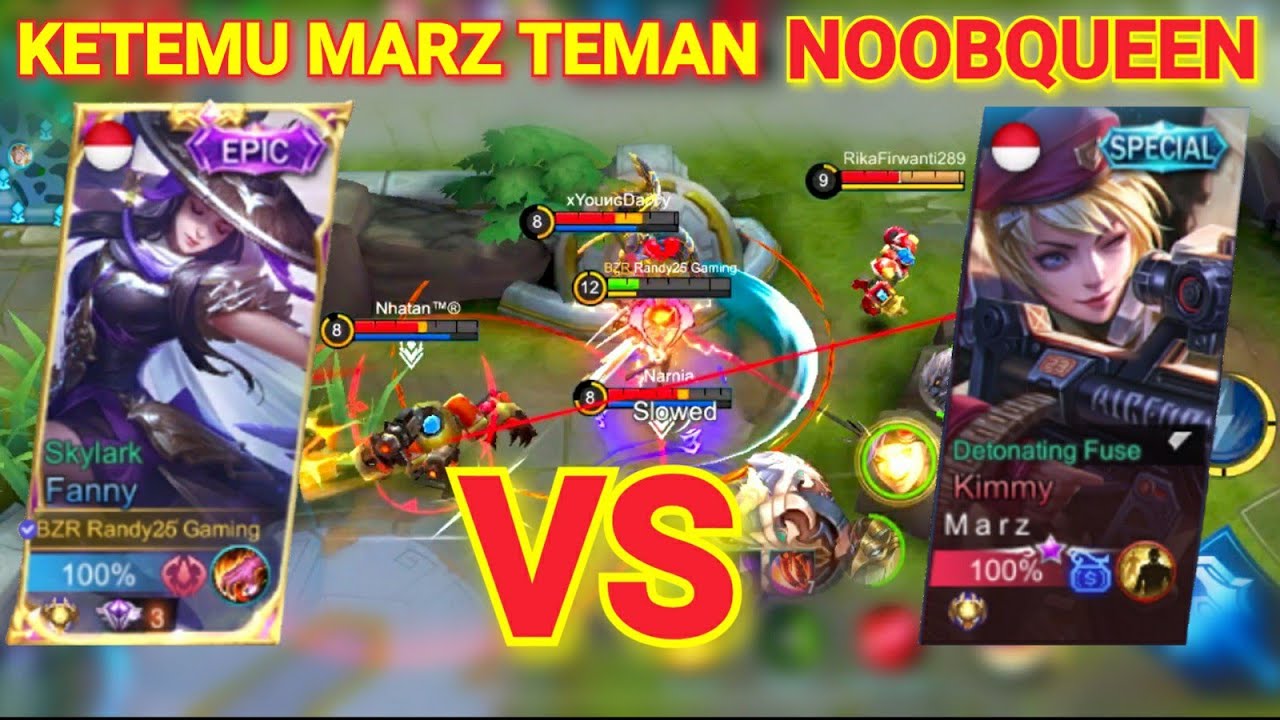 Randy25 Fanny VS NoobQueen's Friend Top 1 Global Lancelot S15 MARZ! DA REAL MENANG HOKI COK