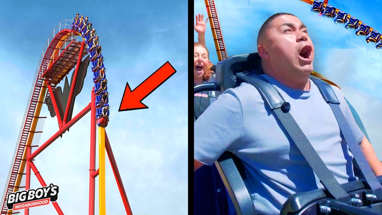 Riding Wonder Woman The TALLEST Single-Rail Roller Coaster In The WORLD! Six Flags Magic Mountain