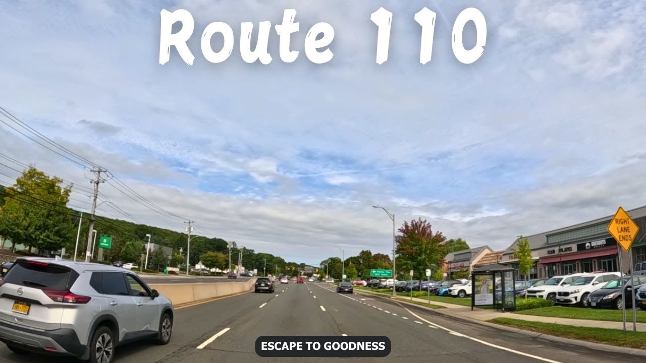 NY Route 110 - Full 4K Drive - South to North Shore - Amityville to Huntington