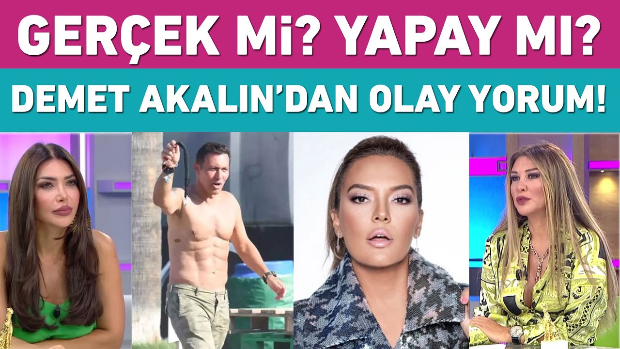 Mustafa Sandal'ın kaslarına Demet Akalın'dan çok konuşulacak yorum