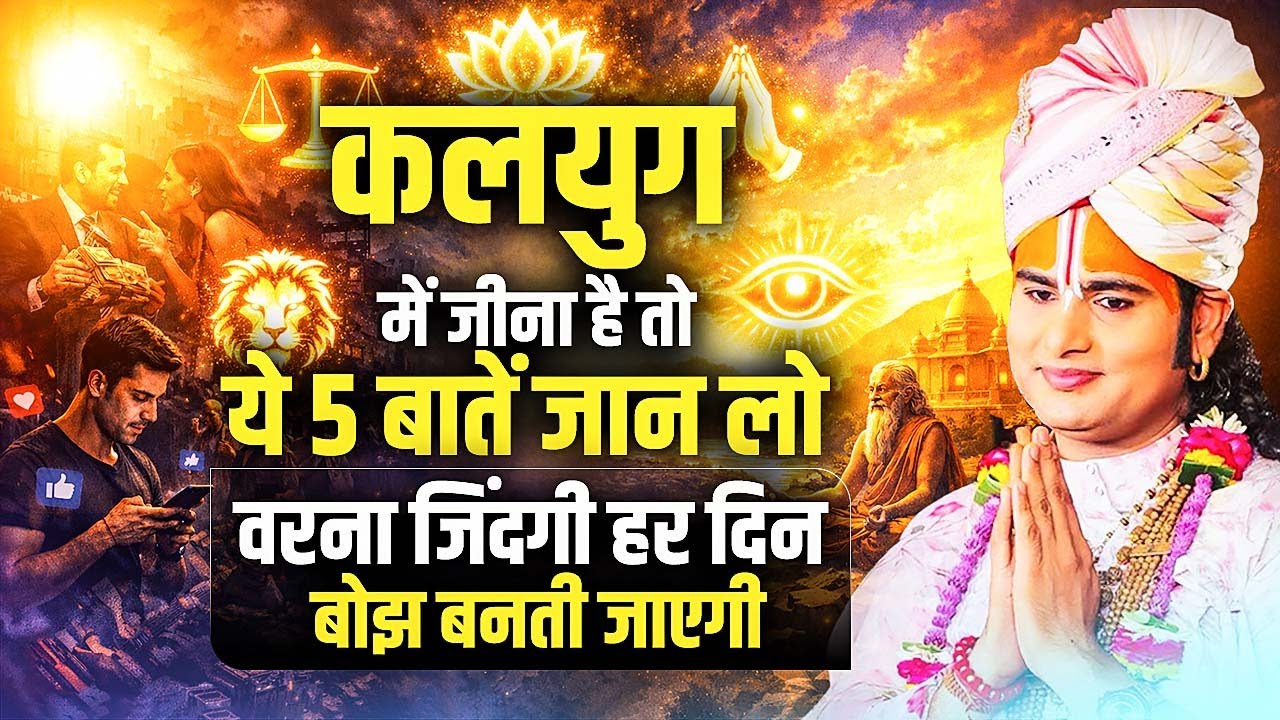 कलयुग में जीना है तो ये 5 बातें जान लो, वरना जिंदगी हर दिन बोझ बनती जाएगी | Aniruddhacharya ji