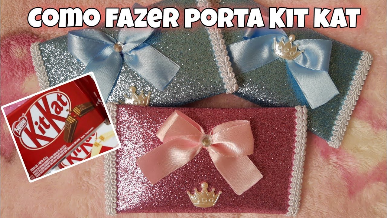 COMO FAZER PORTA KIT KAT TEMA FROZEN