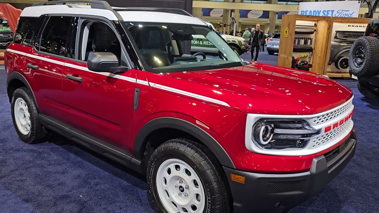 Ford Bronco Sport Heritage Edition 2026 года, салон в рубиново-красную клетку, видеообзор в разре...