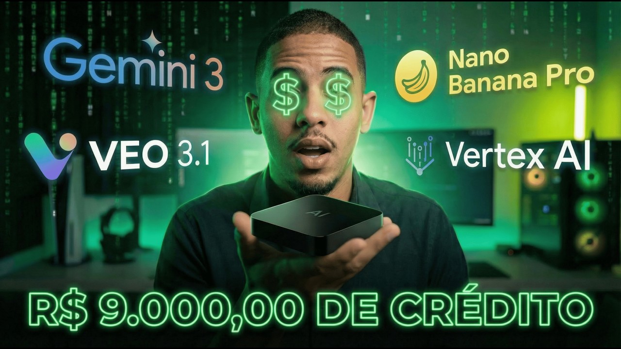 TUDO GRÁTIS: Veo 3, Nano Banana PRO, Gemini, Geração de Áudio do Google e muito mais....