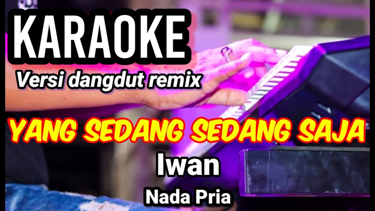YANG SEDANG SEDANG SAJA - Iwan | Karaoke remix nada pria | Lirik